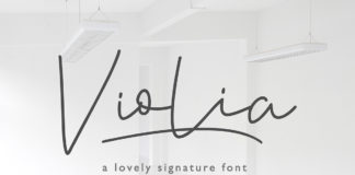 Free Violia Signature Font