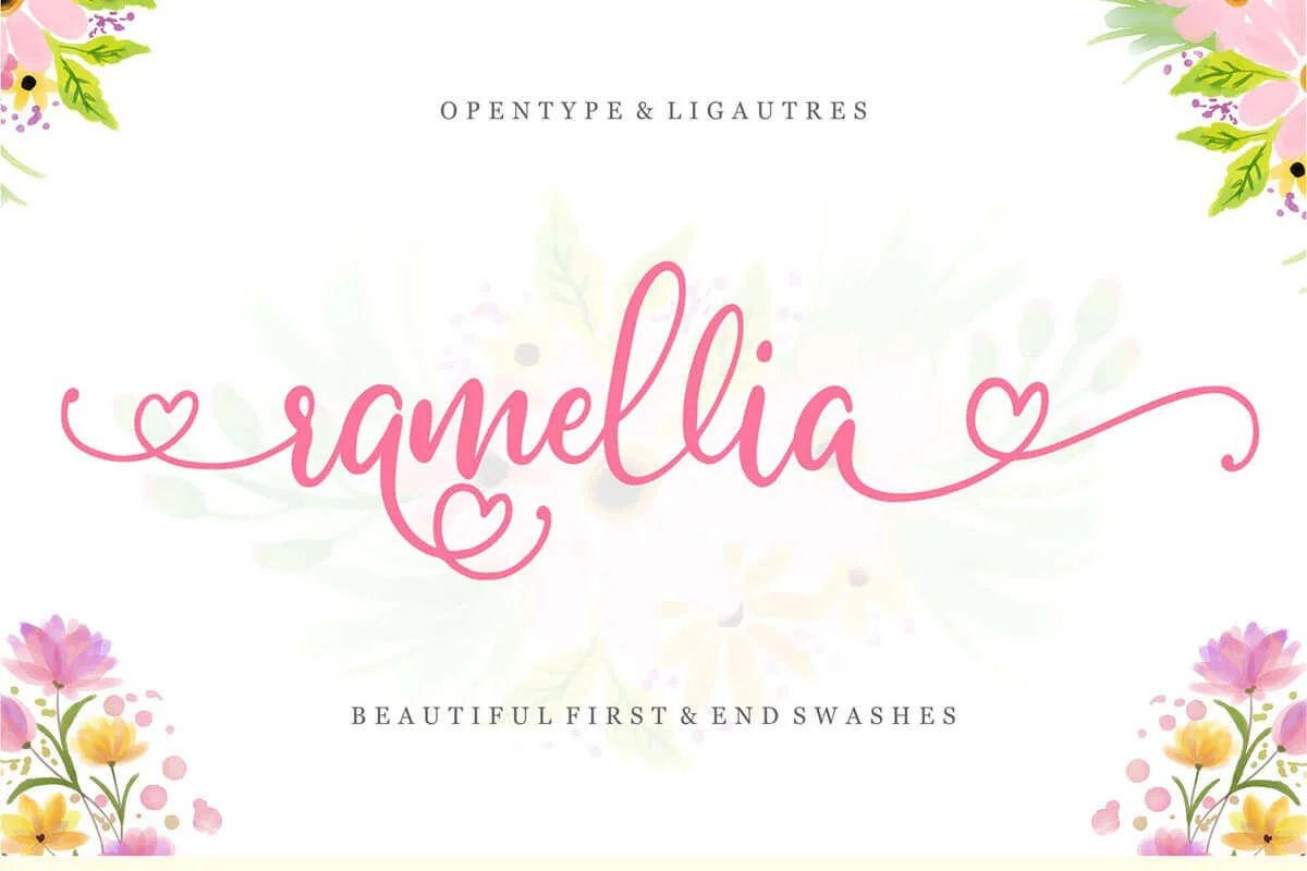 My Lovely Script Font Preview 1