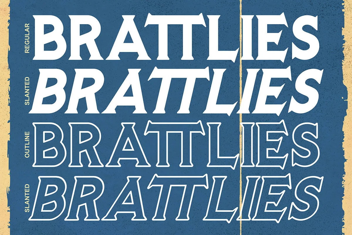 Brattlies Sans Serif Font Preview 1