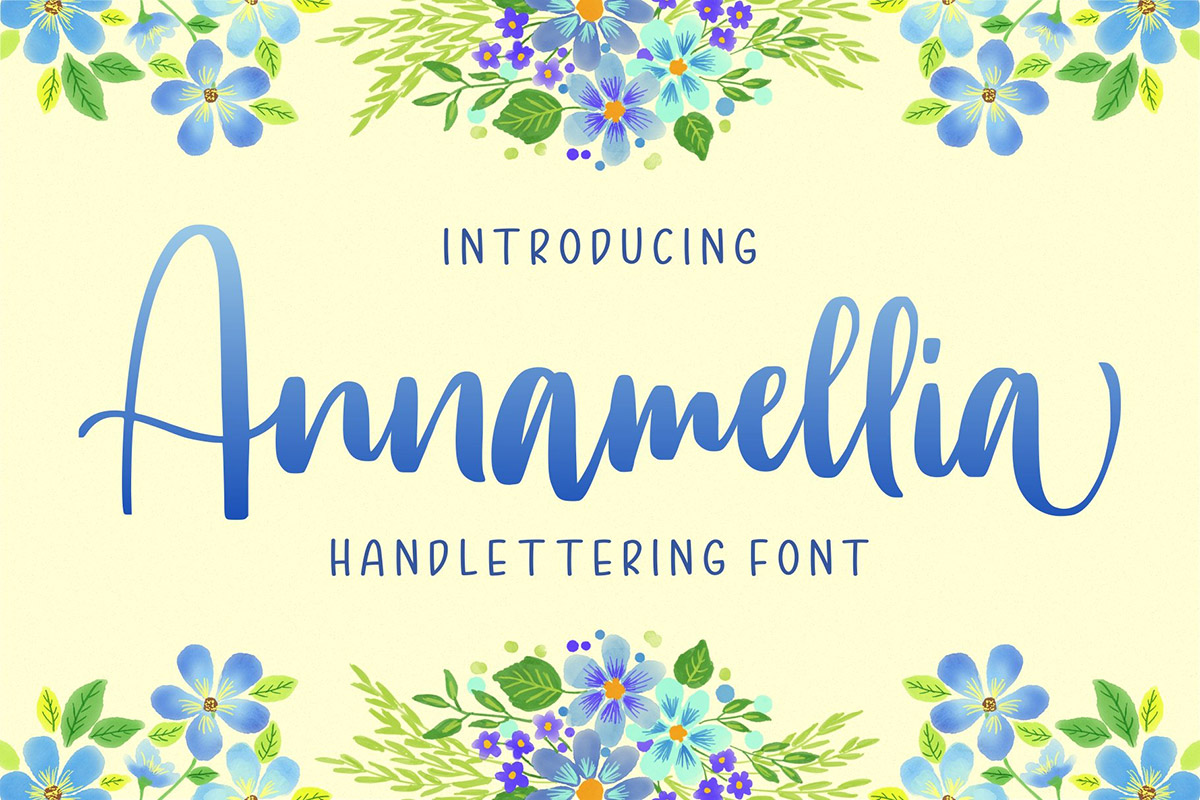 Free Annamellia Handlettering Font