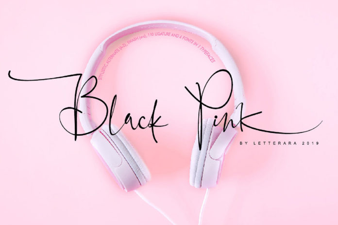 Free Black Pink Signature Font