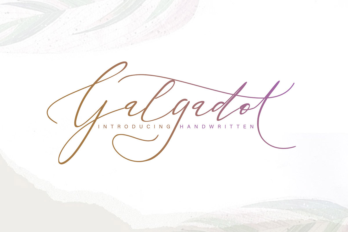 Free Galgadot Handwritten Script Font
