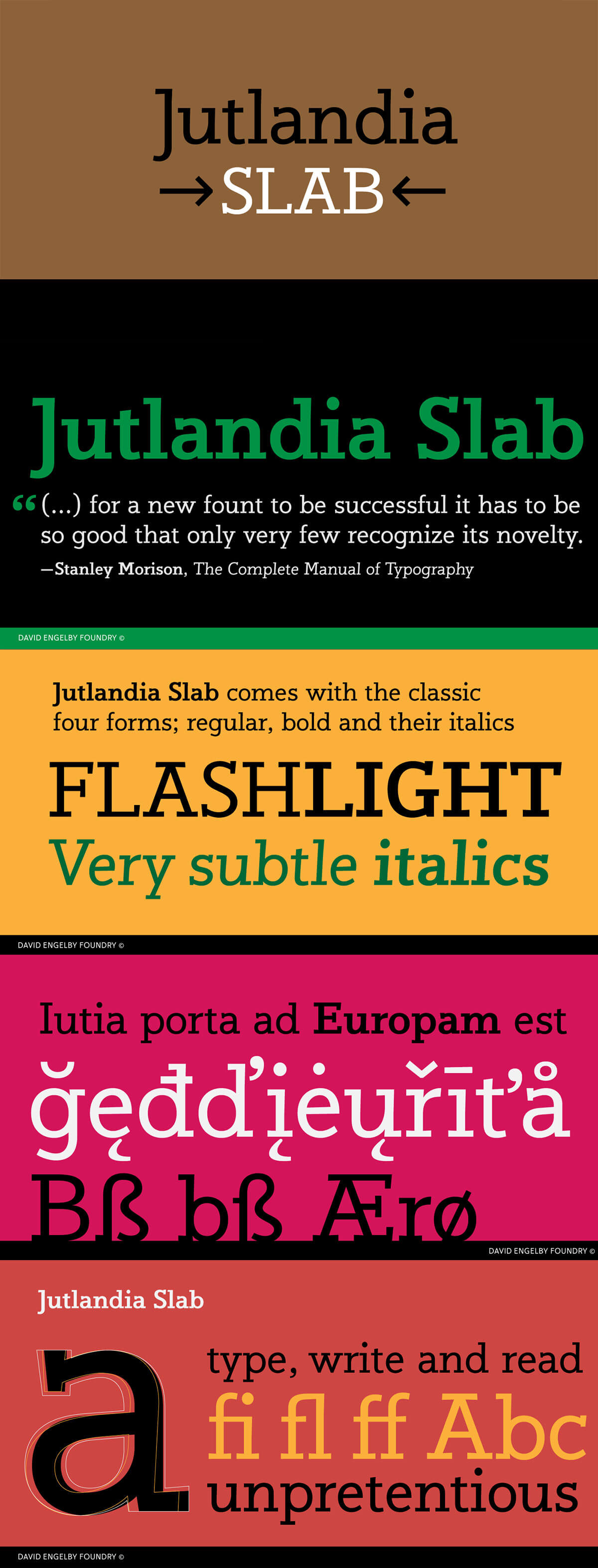 Free Jutlandia Slab Serif Font Family