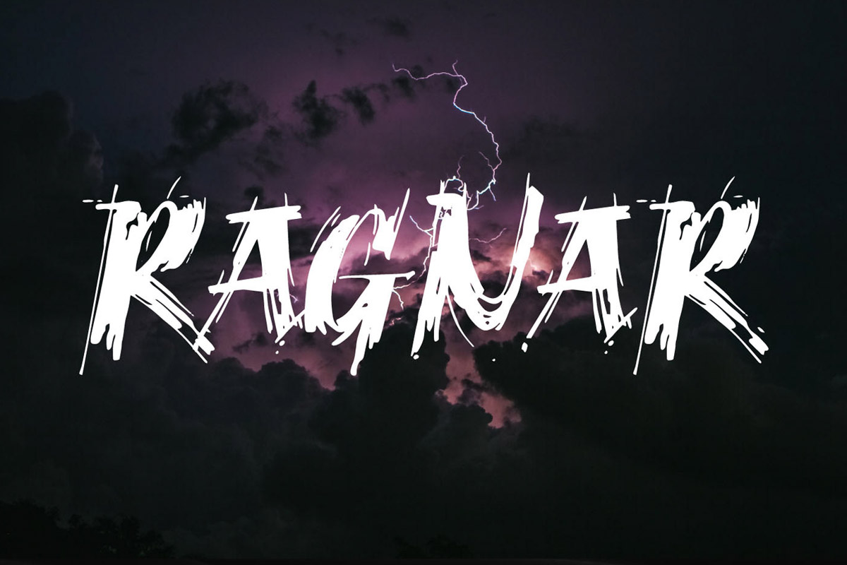 Free Ragnar Brush Font