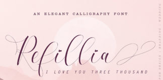 Free Refillia Calligraphy Font