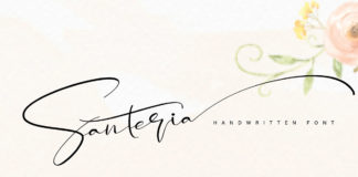 Free Santeria Handwritten Font