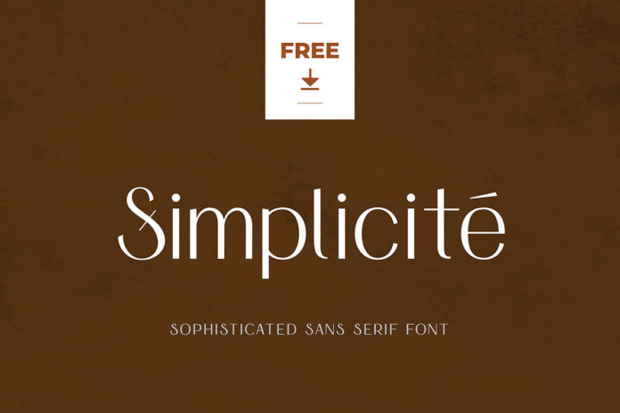 Free Simplicité Sans Serif Font