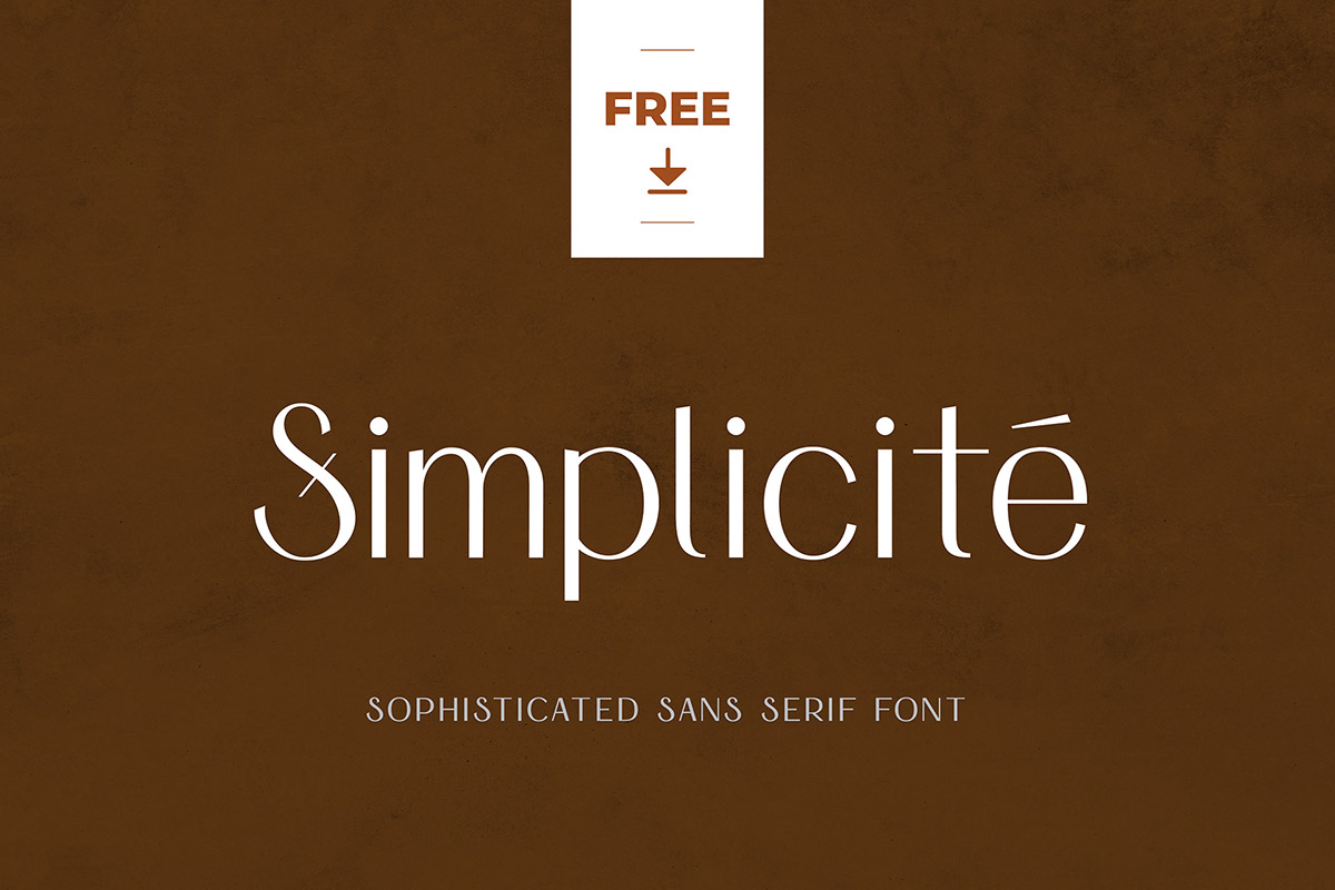 Free Simplicité Sans Serif Font