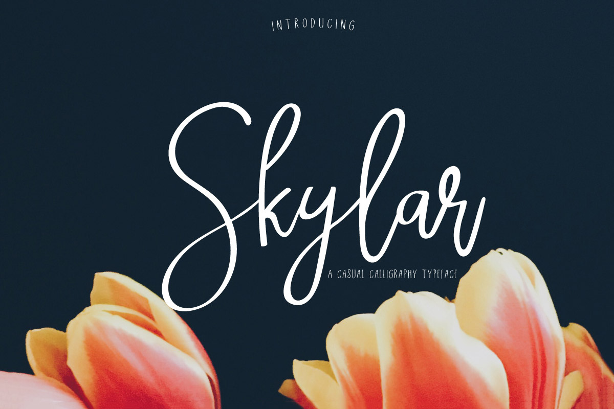 Free Skylar Calligraphy Font Duo