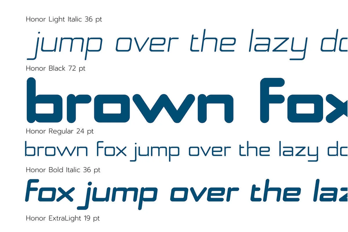 Honor Display Font Preview 2