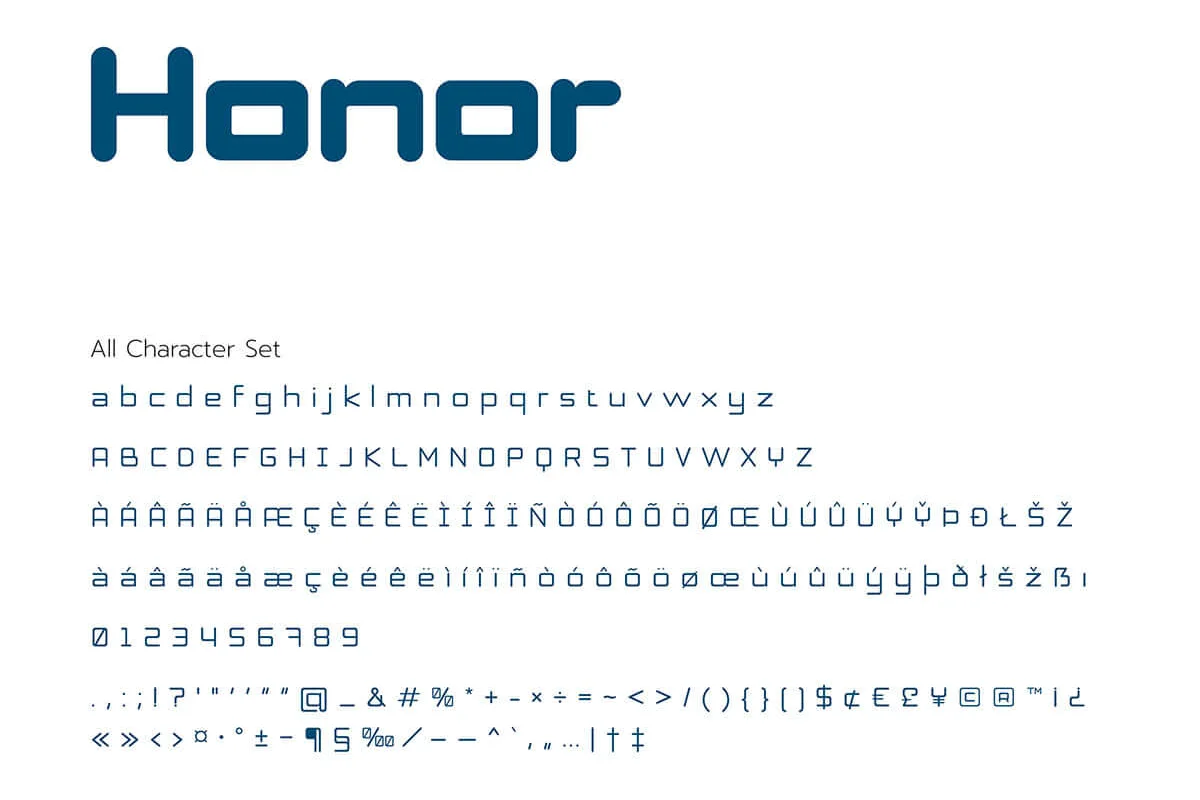 Honor Display Font Preview 4