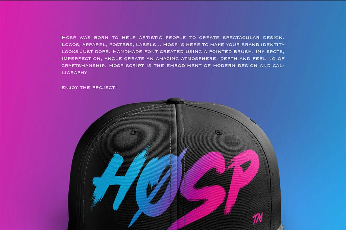 Hosp Script Font Preview 2