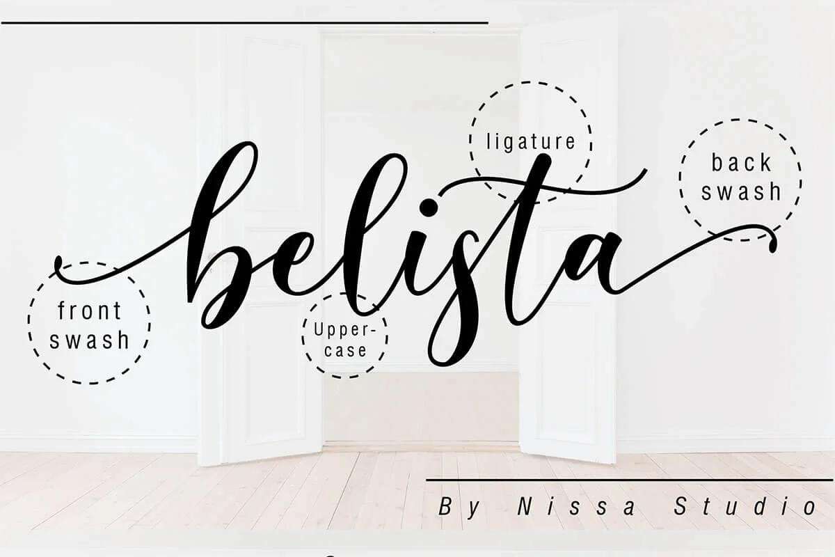 Belista Script Font Preview 6