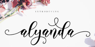 Free Alyanda Calligraphy Font