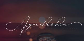 Free Ayudisha Signature Font
