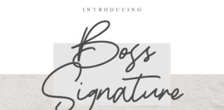 Free Boss Signature Font