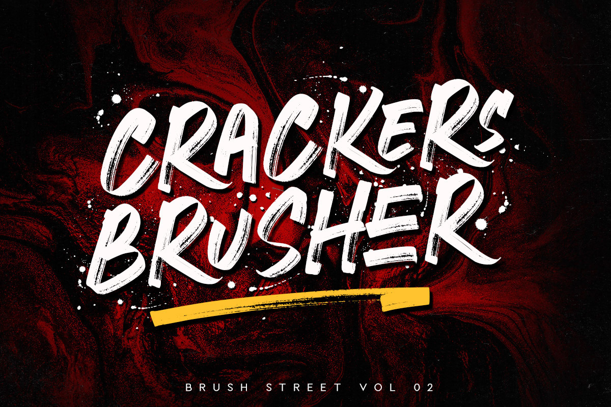 Free Crackers Brusher Brush Font