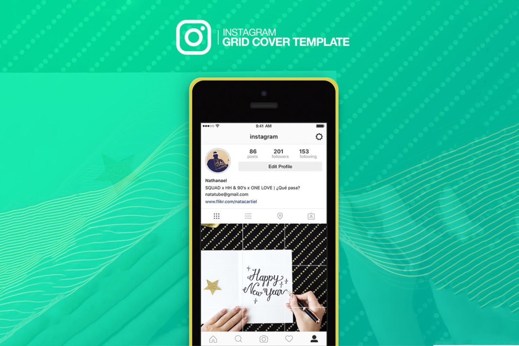 Download Free Instagram Grid Cover Mockup - Creativetacos