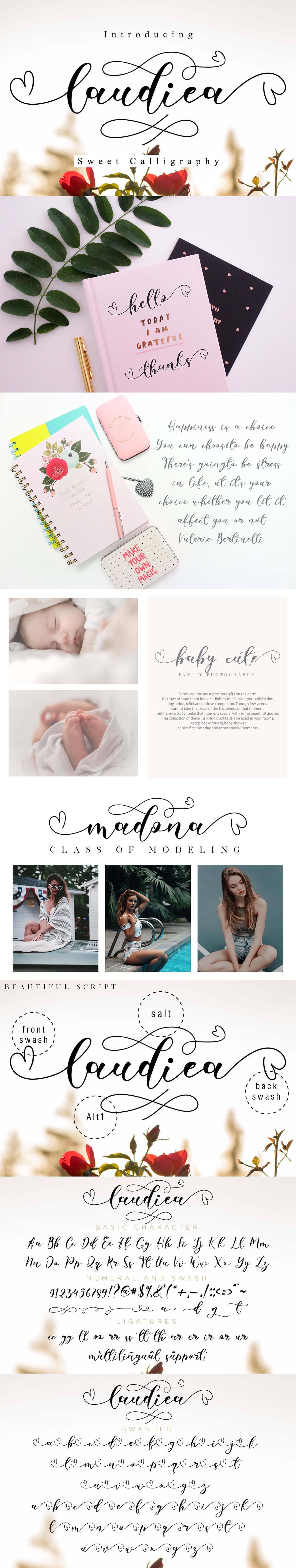 Free Laudiea Sweet Calligraphy Font