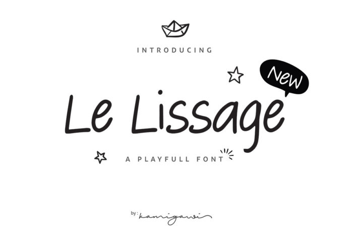 Free Le Lissage Sans Serif Font