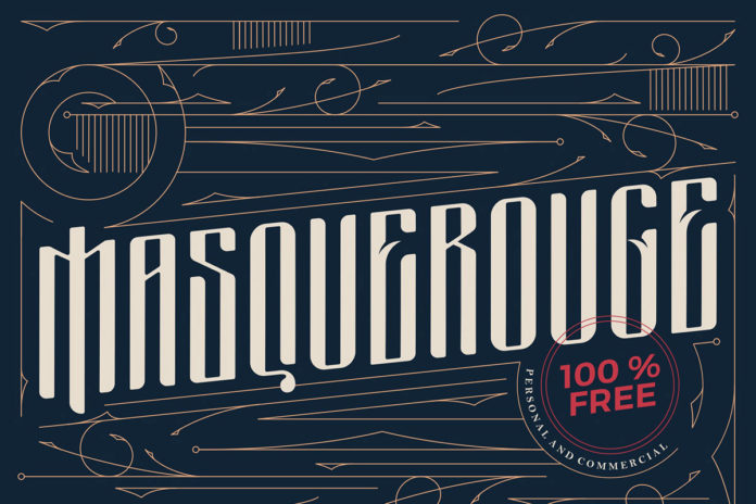 Free Masquerouge Victorian Display Font Family