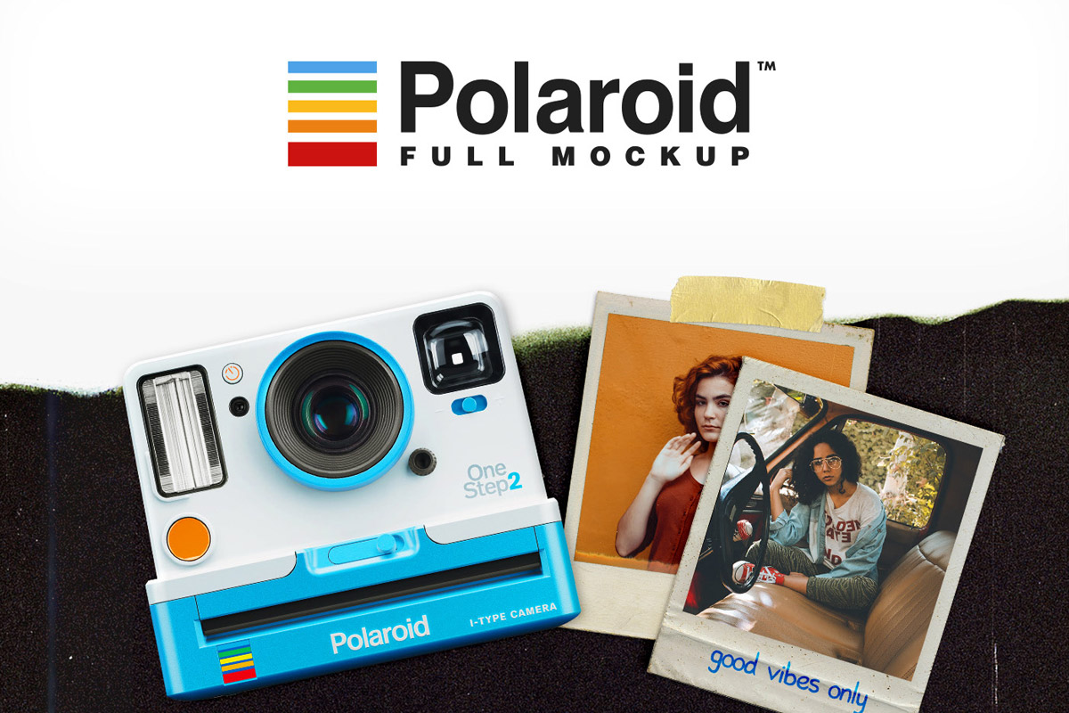 Free Polaroid Full Mockup