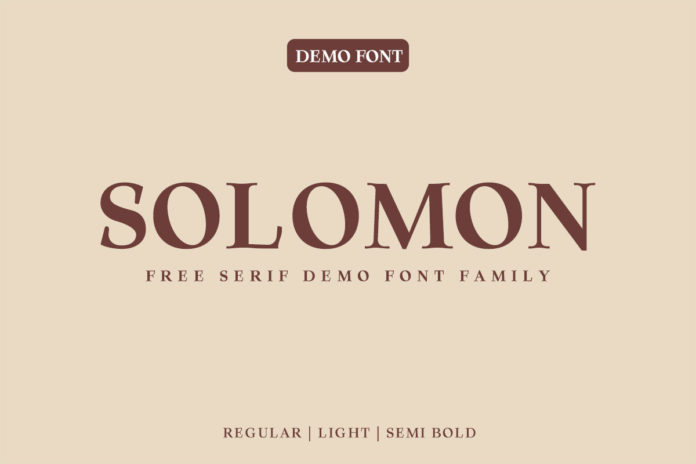 Free Solomon Serif Font Family