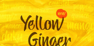 Free Yellow Ginger Script Font