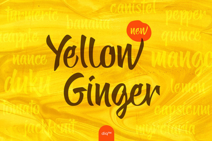 Free Yellow Ginger Script Font