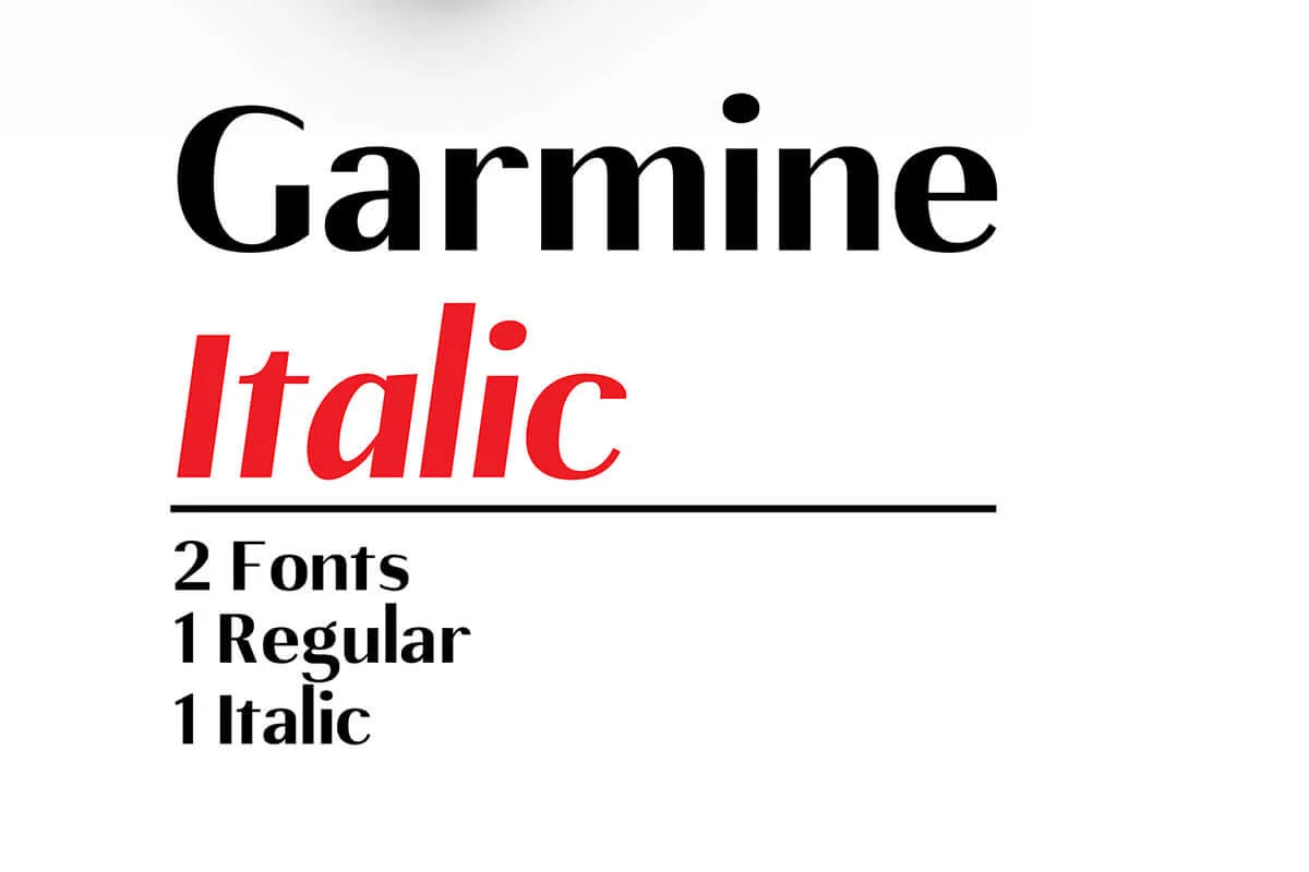 Gamine Sans Serif Font Family Preview 2