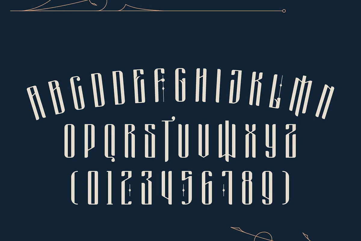 Masquerouge Victorian Display Font Family Preview 2
