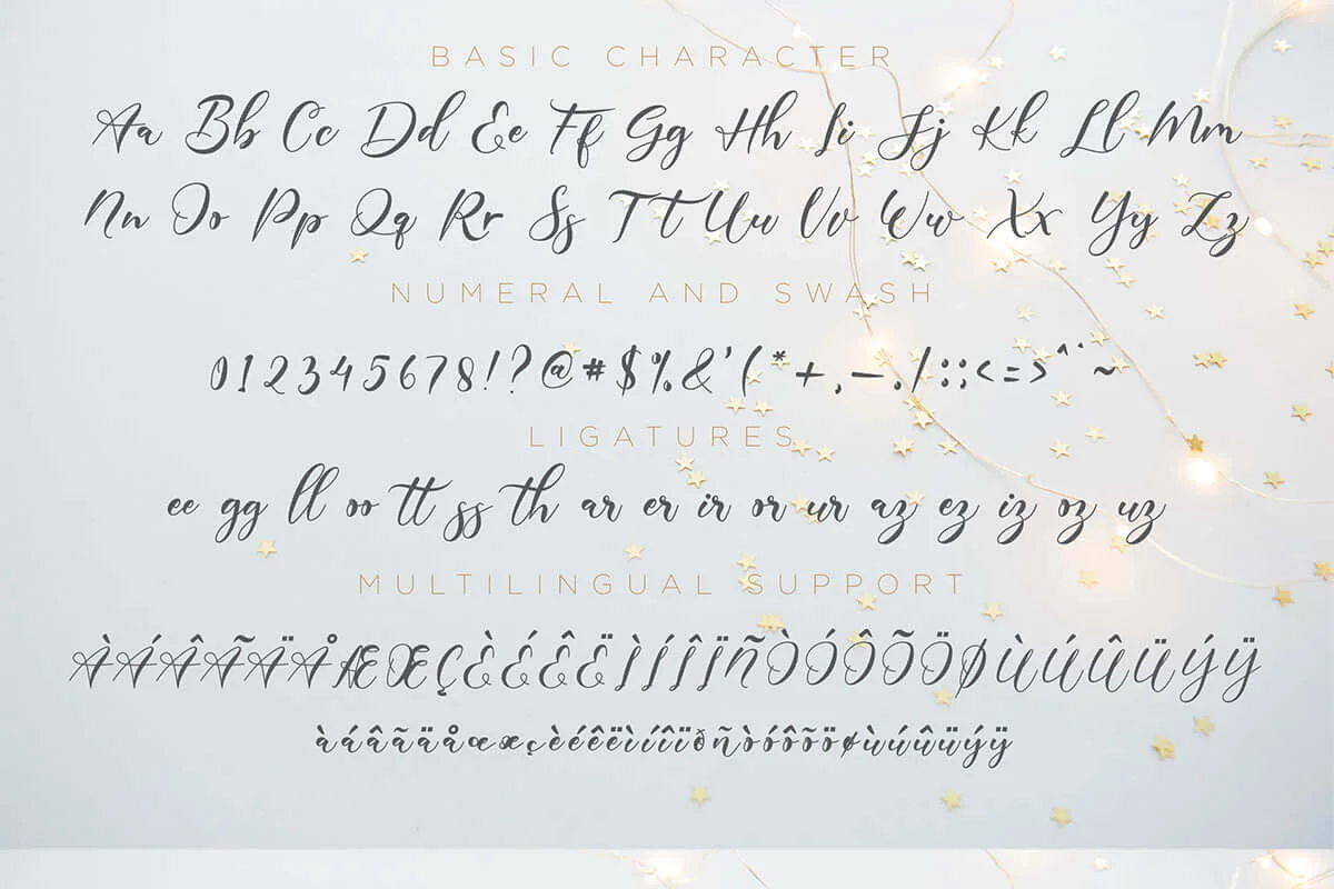 Poppy Shower Script Font Preview 6