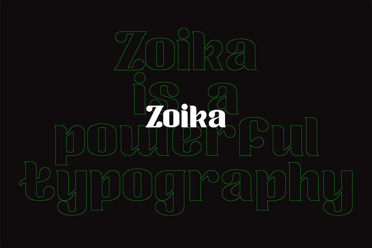 Zoika Display Font Preview 4