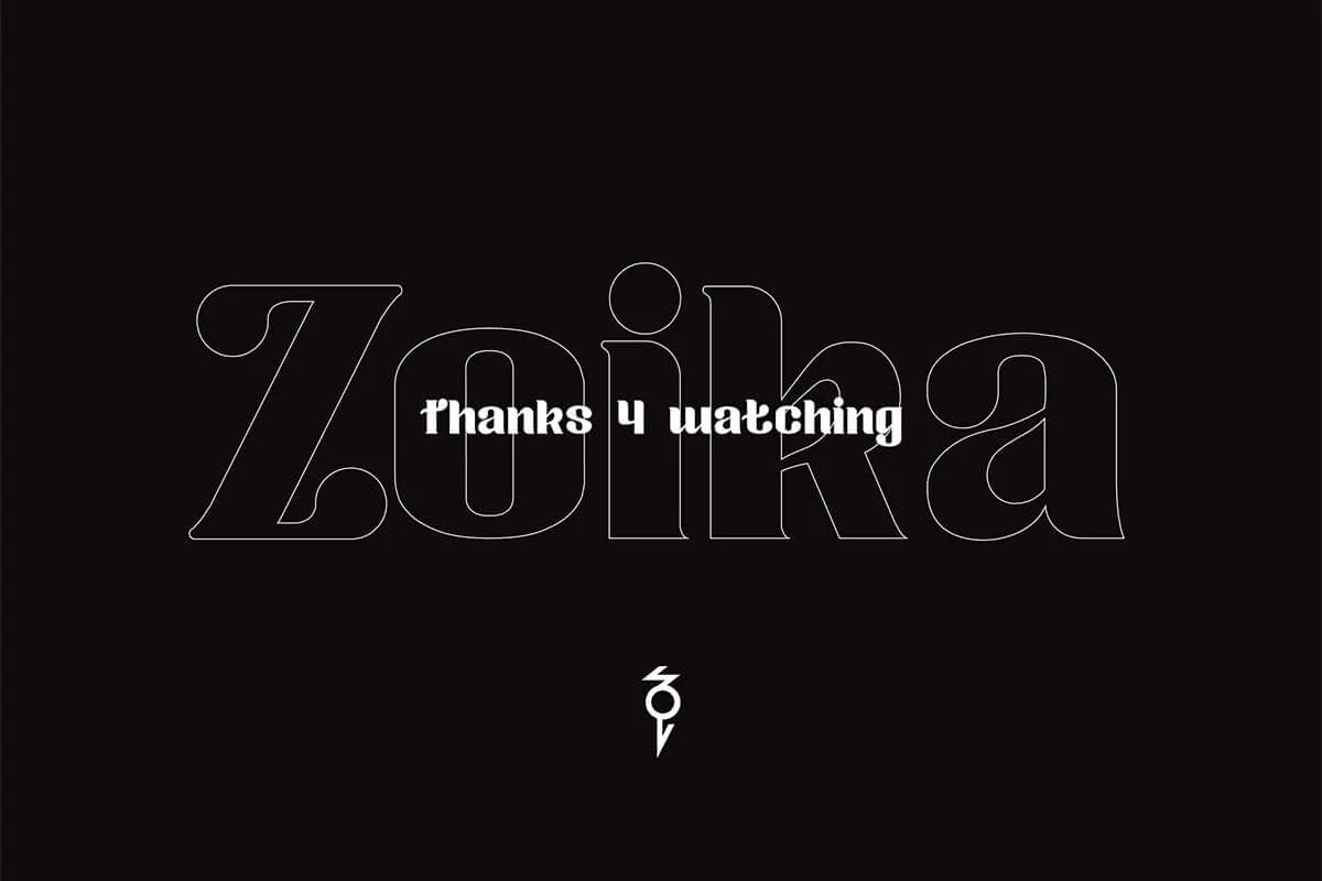 Zoika Display Font Preview 7
