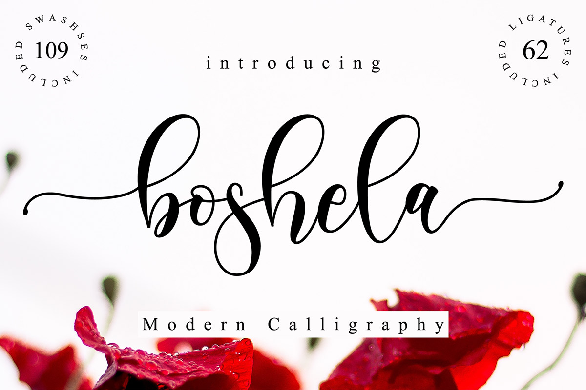 Free Boshela Script Font
