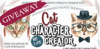 Free Cats Watercolor Elements