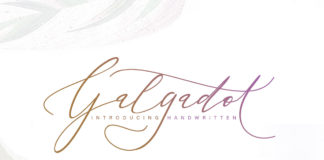 Free Galgadot Handwritten Font
