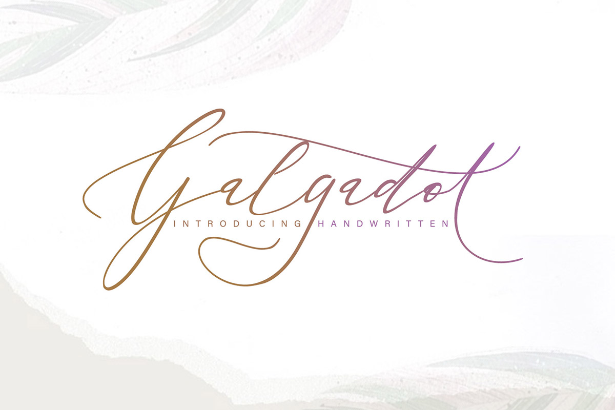 Free Galgadot Handwritten Font