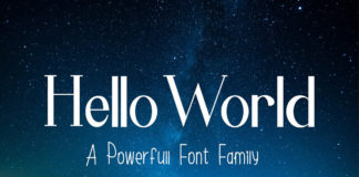 Free Hello World Display Font Family