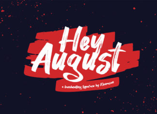 Free Hey August Handwritten Font