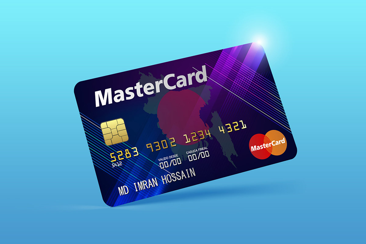 Free Master Card PSD Mockup