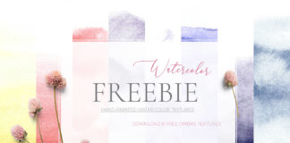 Free Ombre Handpainted Watercolor Textures