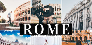 Free Rome Lightroom Preset
