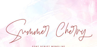Free Summer Cherry Script Font