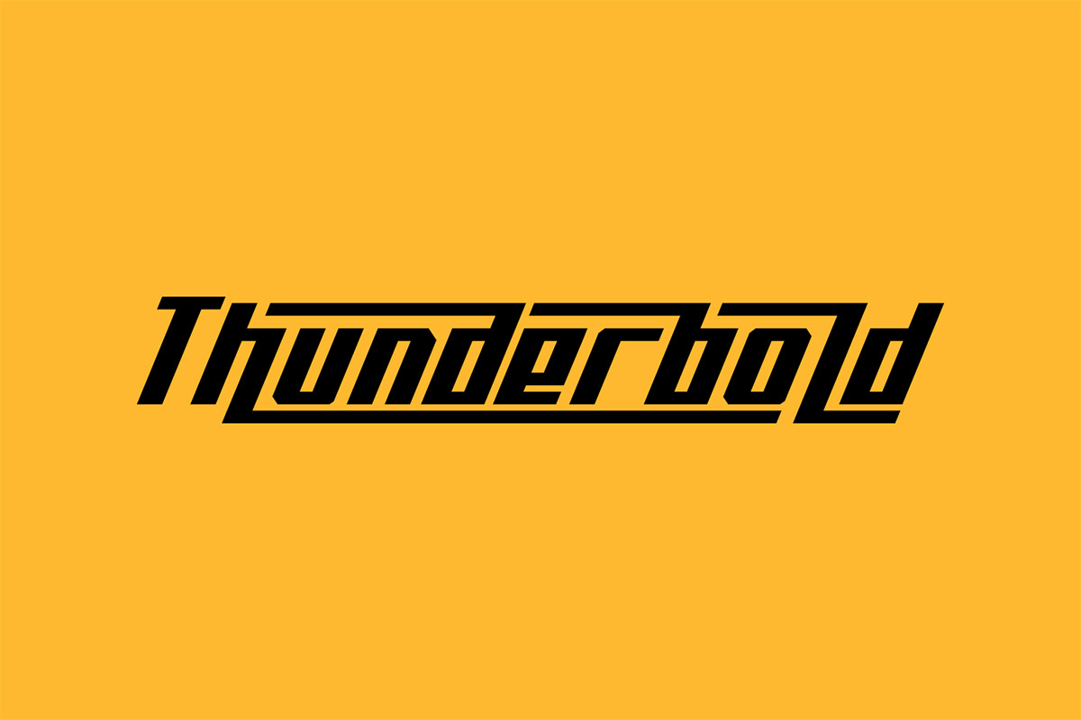 Free Thunderbold Sans Serif Font