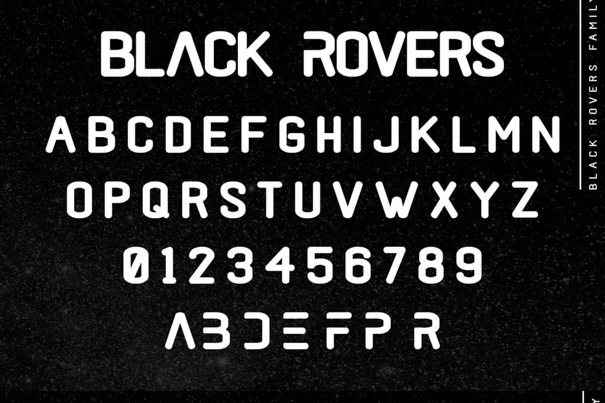 Black Rovers Sans Serif Font Preview 3