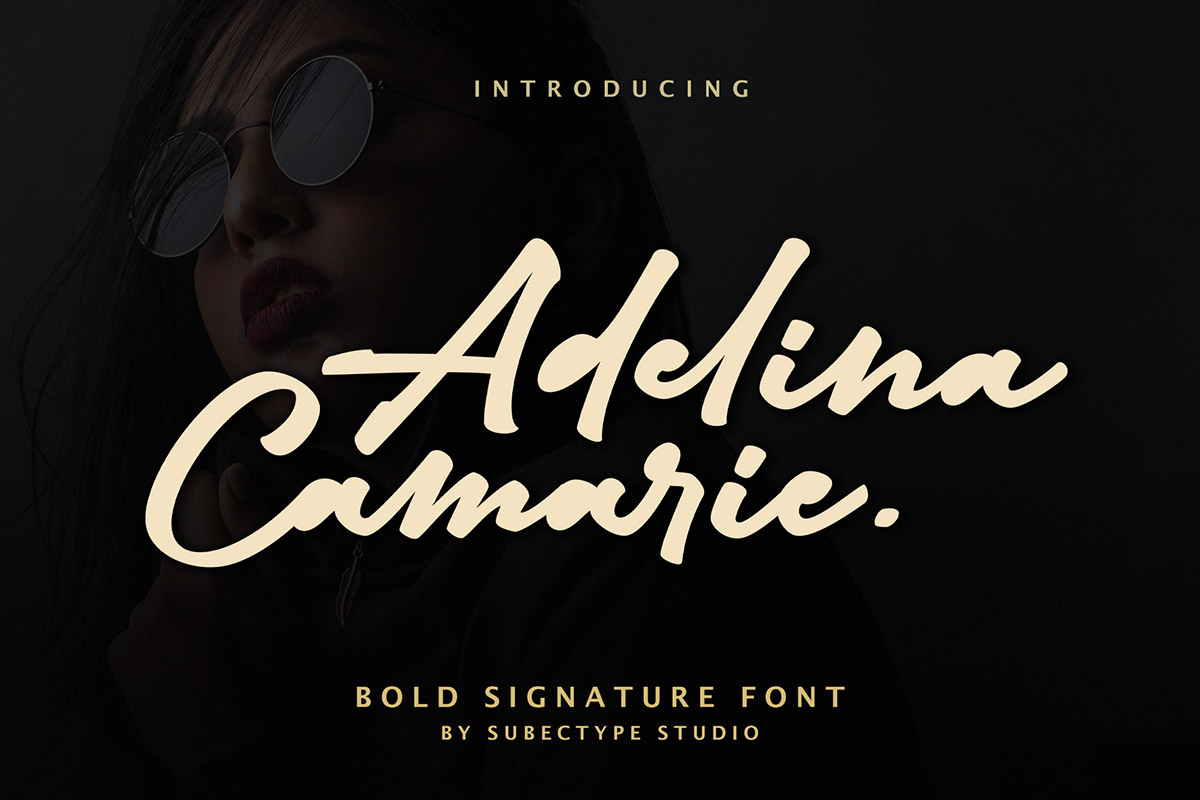 Adelina Camarie Bold Signature Font