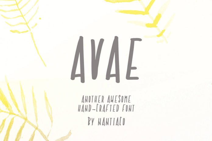 Free Avae Handcrafted Font