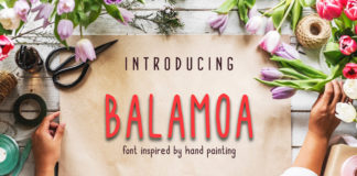 Free Balamoa Hand Painted Font