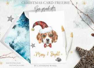 Free Christmas Dog Card